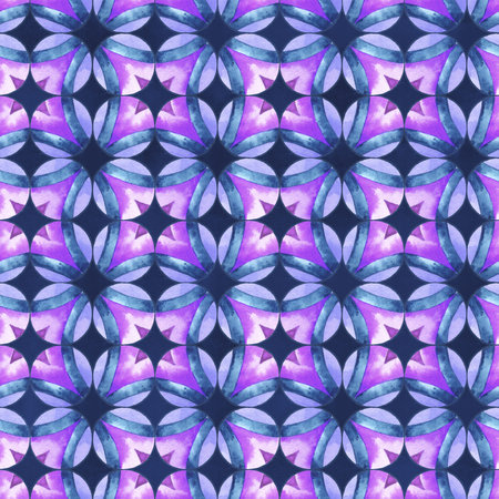 colorful abstract circles seamless pattern. Painted ornament. Grunge colorful round shapes