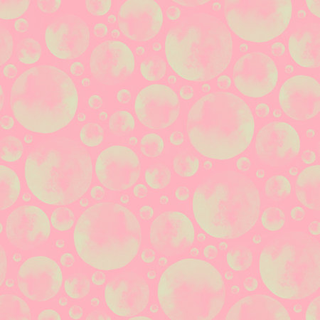 Round watercolor stains seamless patternの写真素材