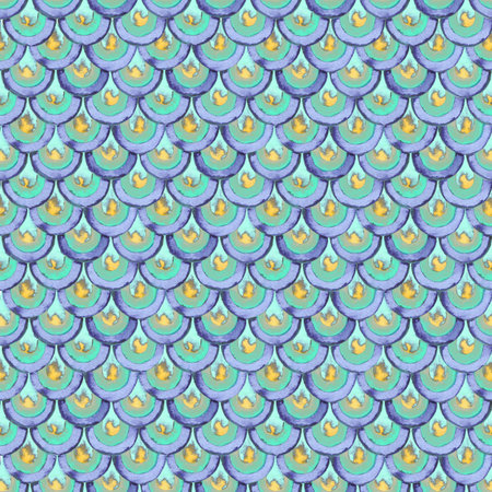 Japanese seamless pattern with scales. geometric pattern. fish scale pattern.の写真素材