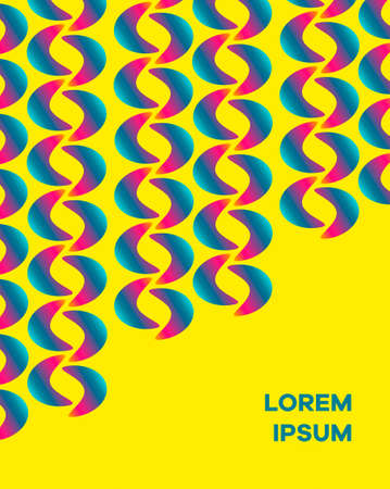 Invitation card with colorful design background. Can also be used for poster and flyer templateのイラスト素材