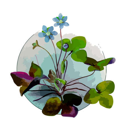 Vintage drawing of flowers vector illustration. For t-shirt printing graphic printed t-shirt.のイラスト素材