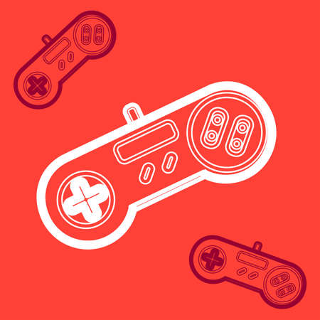Retro style vector image, 90s style icon in bright colors.のイラスト素材