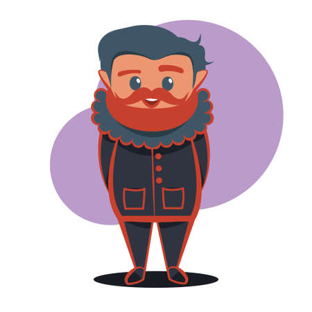 Artist in bright colors, isolated vector illustration.のイラスト素材
