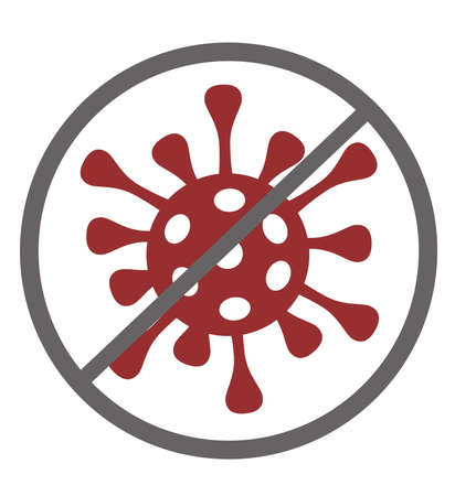 Vector illustration of coronavirus. Model of the virus. COVID-19 virusのイラスト素材