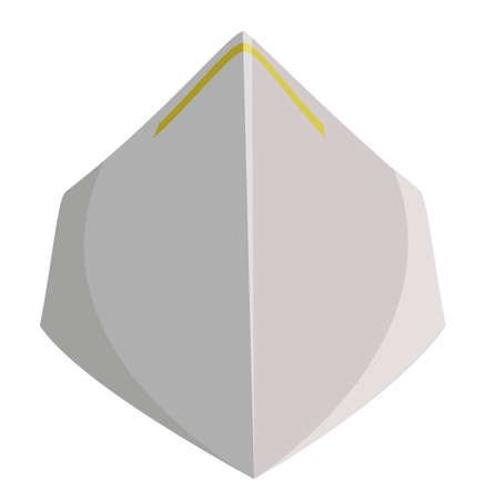 Vector illustration of a respirator. Epidemic protectionのイラスト素材