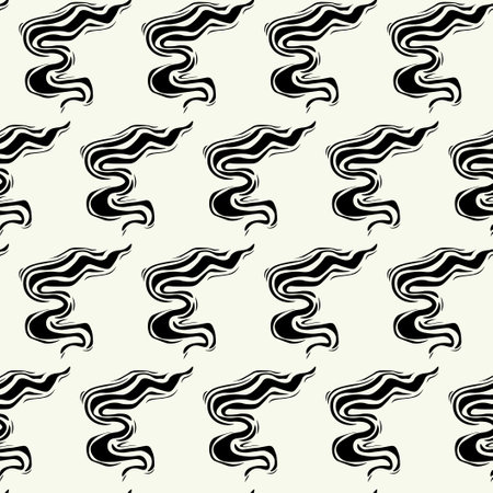Vector monochrome geometric pattern in simple graphic design. Fashion trendy geometry.のイラスト素材