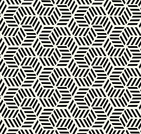 Vector monochrome geometric pattern in simple graphic design. Fashion trendy geometry.