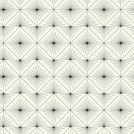 Vector monochrome geometric pattern in simple graphic design. Fashion trendy geometry.のイラスト素材