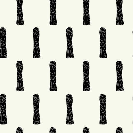 Vector monochrome geometric pattern in simple graphic design. Fashion trendy geometry.のイラスト素材