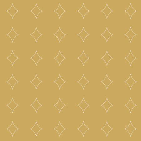Abstract geometric pattern with crosses, stripes, lines. Seamless vector background. White and gold ornament. Modern reticulated graphic design.のイラスト素材