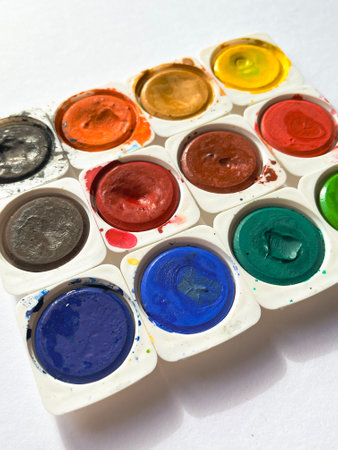 New watercolor paint setの写真素材