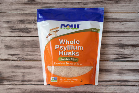 IRPEN, UKRAINE, SEPTEMBER 23 20222, NOW Foods, Whole Psyllium Husks Illustrative Editorialのeditorial素材
