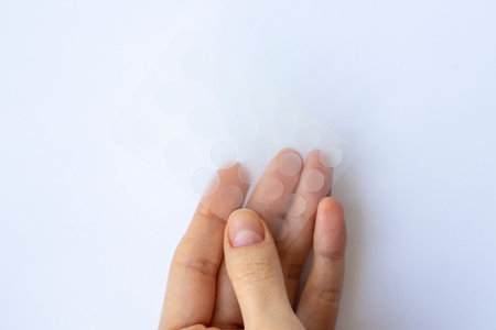 Round patches for acne and wrinkles on white background. Acne and wrinkle patches for facial...