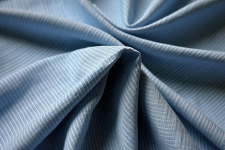 close up of blue fabric texture background, studio shot with shallow depth of fieldの素材