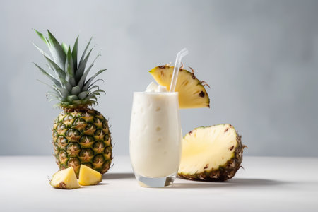 Pia Colada On White Backgroundの素材