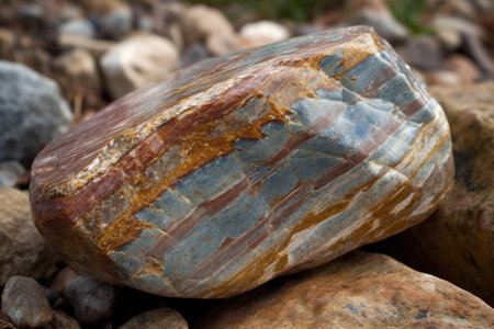 Piece Of Quartzite, With Its Glittery Textureの素材