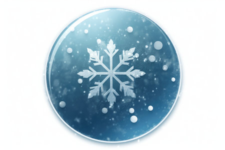 Sleet Icon With Mix Of Blue Raindrops And White Snowflakes To Represent Frozen Precipitationの素材