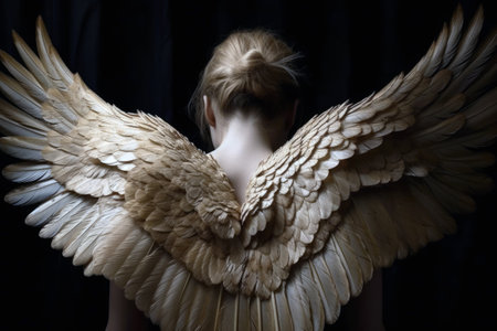 Wings Of Angel As Seen From Behindの素材