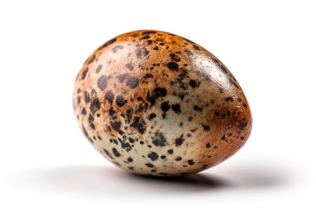 Pheasant Egg On White Backgroundの素材