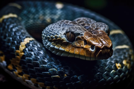 Snake, Shedding Its Skin, Symbol Of Rebirth And Transformationの素材