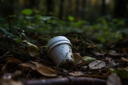 Discarded foam Cup In National Parkの素材