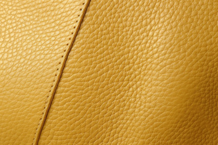 Light Yellow Leather Background With Smooth Textureの素材