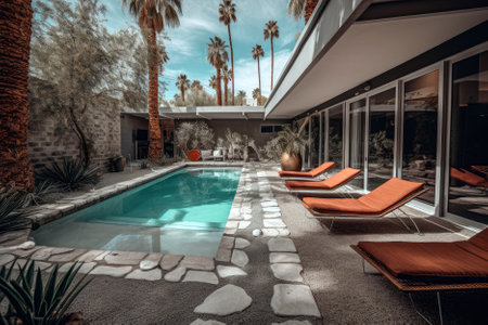 Pool Surrounded By Lounge Chairsの素材