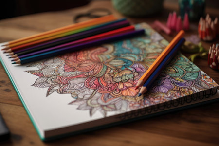 Lovethemed Coloring Book With Pencilsの素材