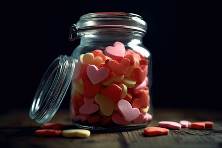Jar Of Heartshaped Candyの素材