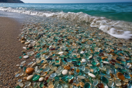 Beach With Glass Pebblesの素材
