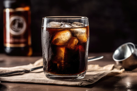 Glass With Root Beer And Scoop Of Vanillaの素材