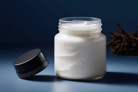 Jar Of Milkbased Skincare Products. mock upの素材