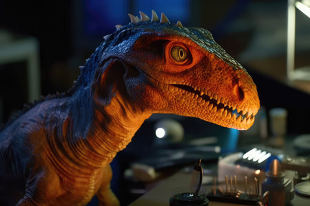 Dilophosaurus Being Used For Advanced Scientific Researchの素材