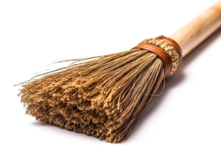 Broom On White Backgroundの素材