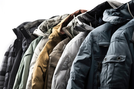 Jackets On White Backgroundの素材