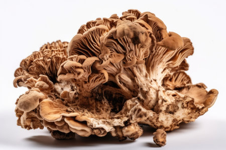 Henofthewoods Mushroom Grifola Frondosa On White Backgroundの素材
