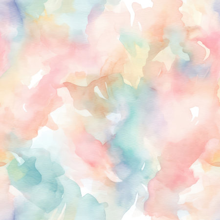 Soft Pastel Watercolor Texture. seamless backgroundの素材