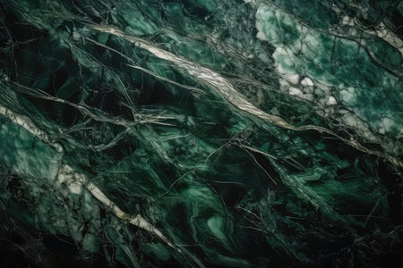 Marble Surface Texture Background Deep Green Marble With Lighter Green And Whiteの素材