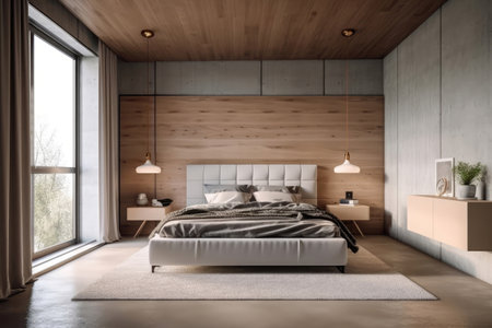 Minimalist Guest Room With Comfortable Bed And Minimal Accessories Minimalist Interior Designの素材