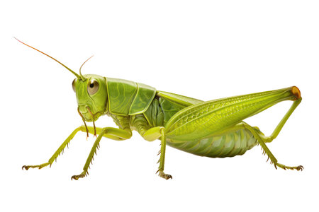 Grasshopper On White Backgroundの素材