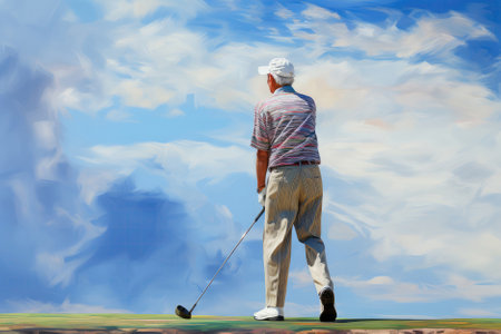 Golfer In Motionの素材