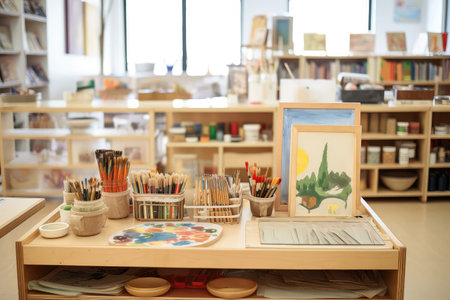Montessori Art Corner With Openended Creativity And Suppliesの素材