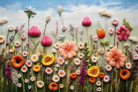 Field Of Blooming Wildflowersの素材