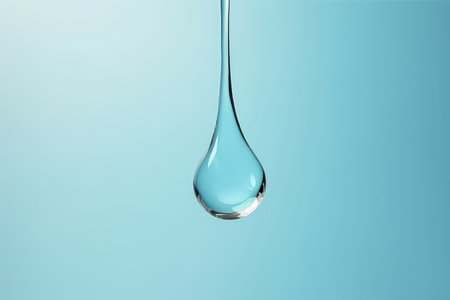 Water Drop From Tap, Emphasizing The Importance Of Water Conservation.の素材