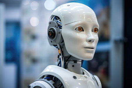 Smart Hospitals Entrust Elderly Care To Robots.の素材