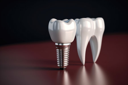 Dental Implant And Tooth.の素材