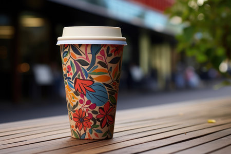 Reusable Coffee Cup Encourages Ecoconsciousness In Cafes.の素材