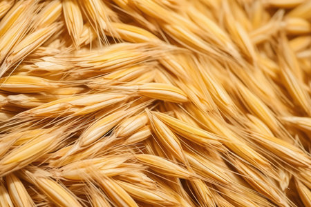 Closeup View Of Elite Barley For Food Production.の素材