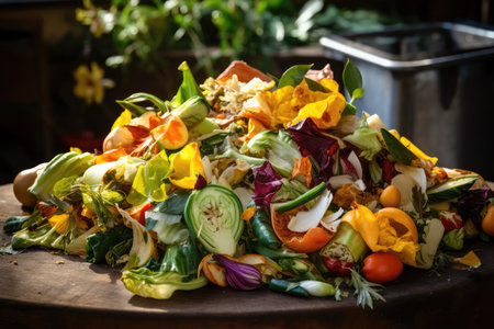 Composting Food Waste For Greener Environment.の素材