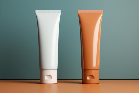 Versatile Cosmetic Tube Template With Space For Customization.の素材